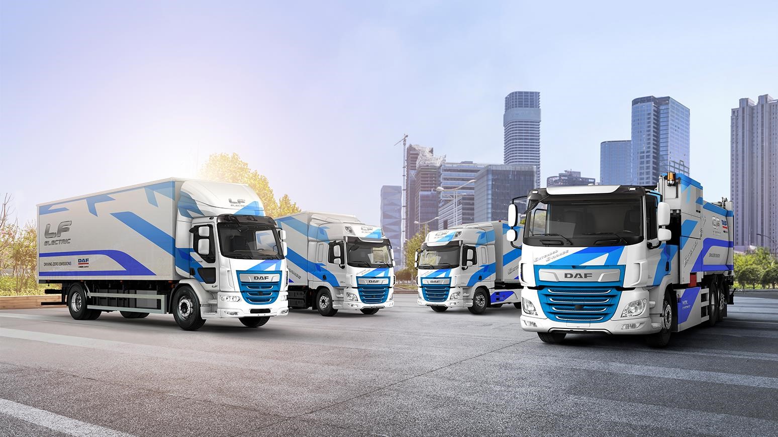 DAF Trucks Exhibit LF Electric & CF Electric For The First Time At ITT Hub