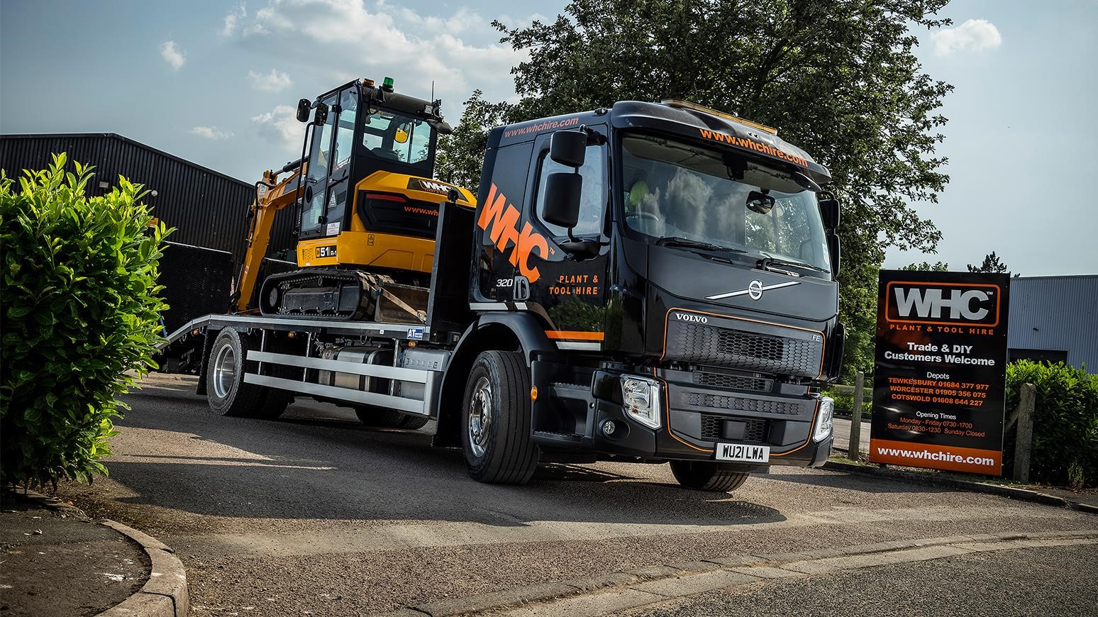 WHC Hire Services Adds Two New Volvo FEs To Equipment Delivery Fleet
