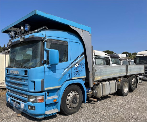 2004 SCANIA P124L420 Used Dropside Flatbed Trucks for sale