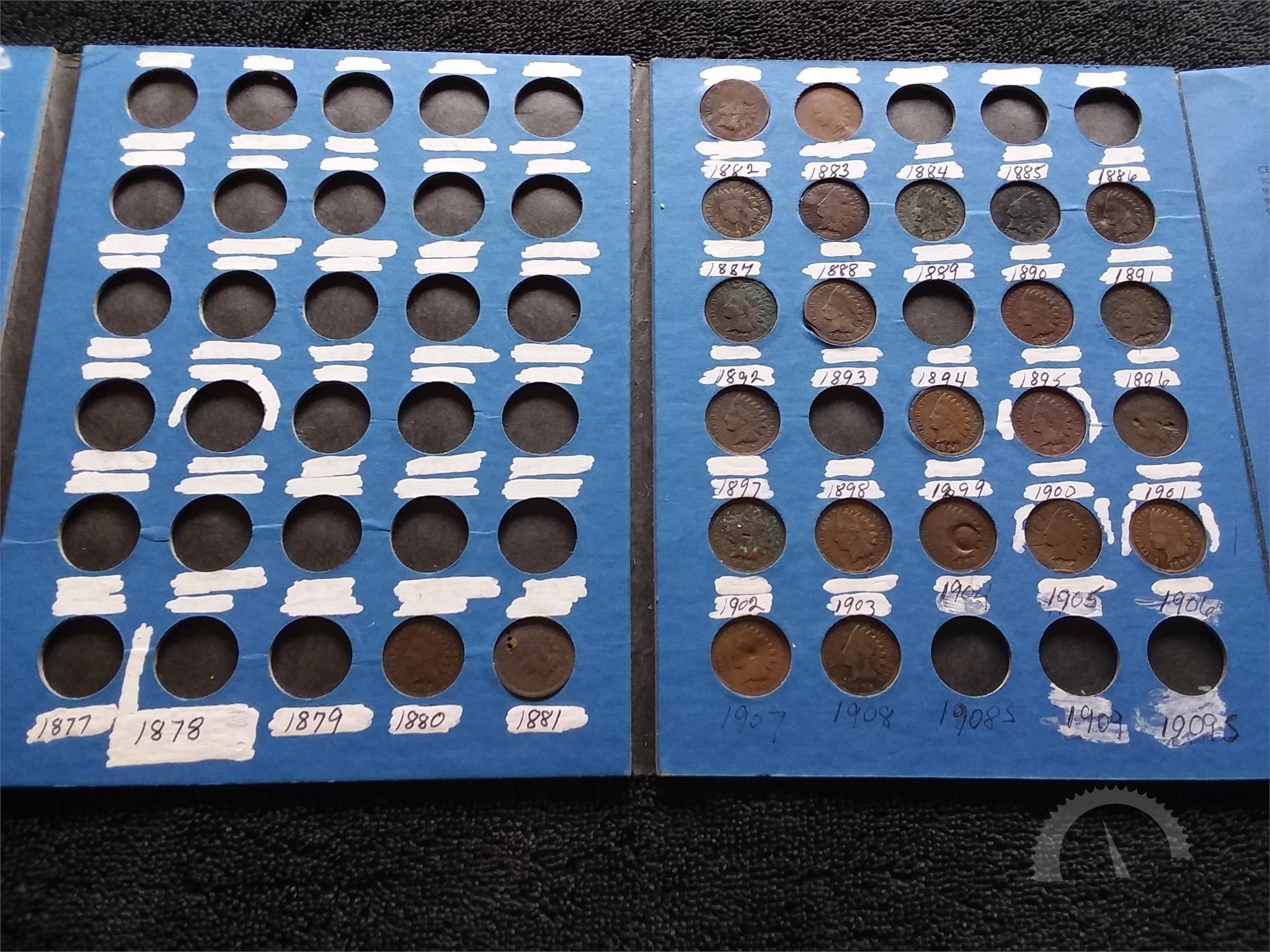 Indian Head Cent Pennies U.S. Coins Auction Results - 1 Listings 