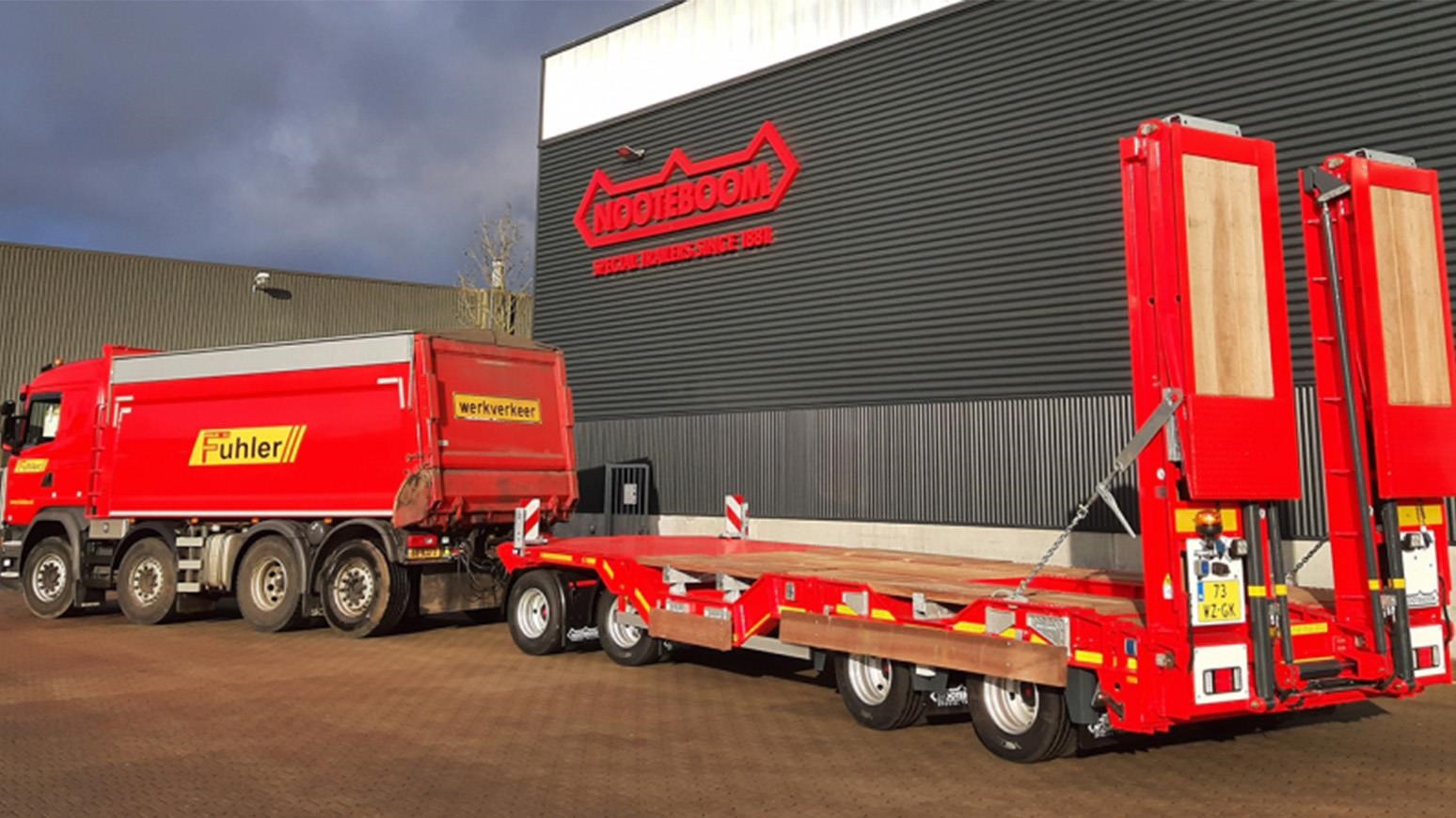 New Nooteboom ASDV-40-22W Low-Loader Trailer Includes Air Suspension & Wheel Wells At Front & Rear
