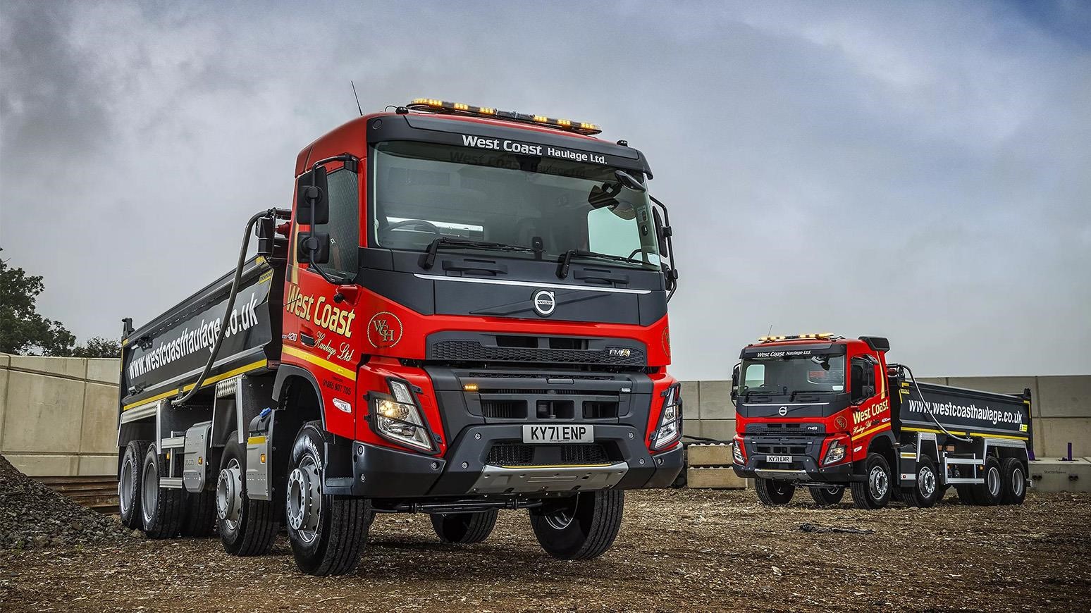 West Coast Haulage Replaces 60 Trucks From Another Marque With New Volvo FMX Tippers