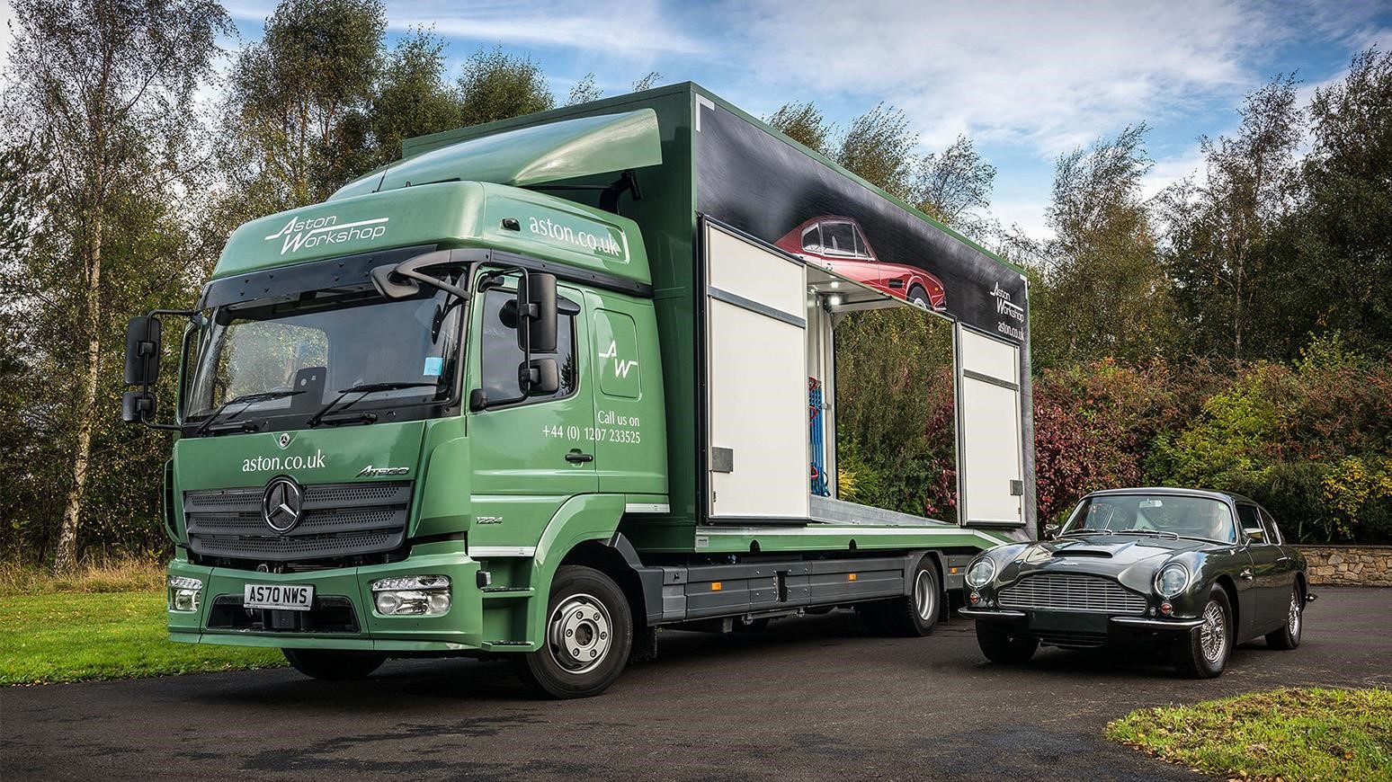New Mercedes-Benz Atego 1224 Custom-Built To Transport Aston Martin Vehicles