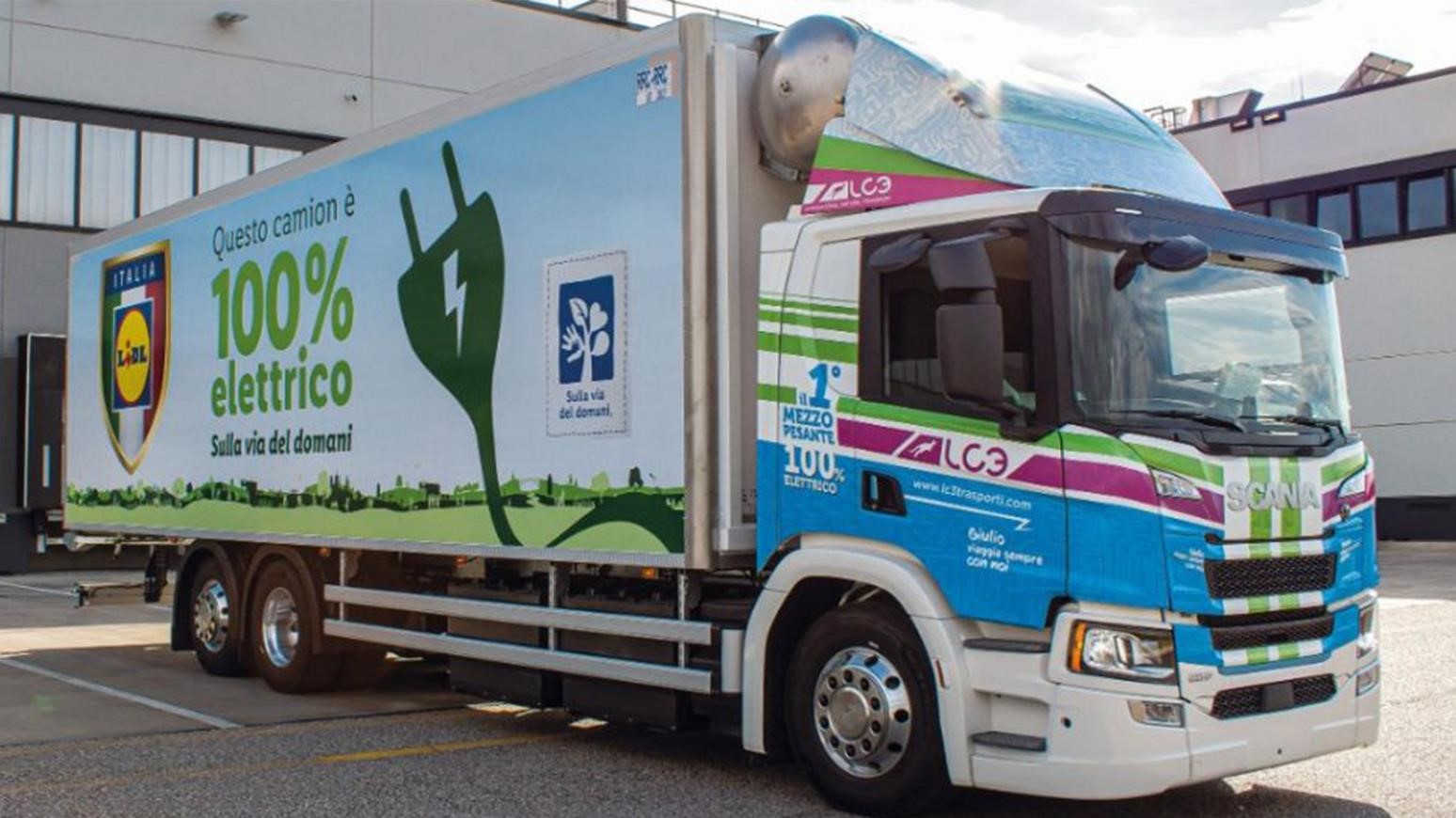 Lidl Italia Chooses Scania For 1st Electric Truck