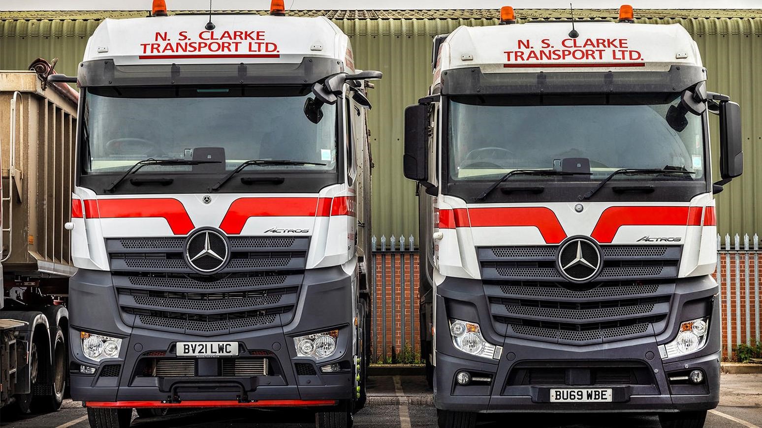 NS Clarke Transport Mercedes-Benz Actros Tractor Units Borrow Durability Features From Arocs Range