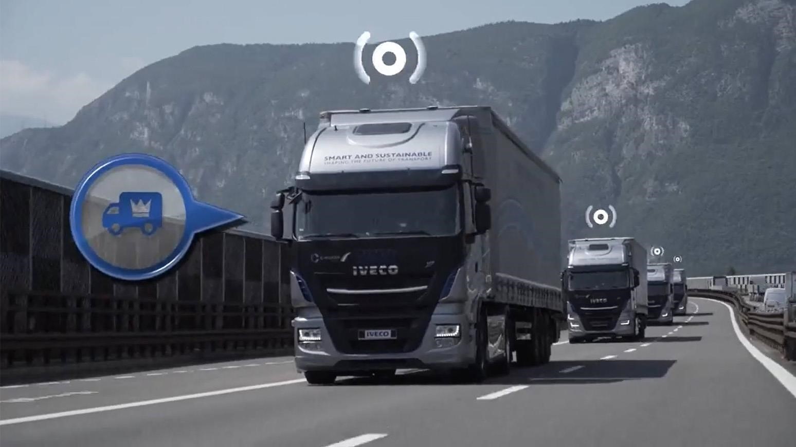 IVECO Conducts 4-Vehicle Platooning Pilot In Conjunction With C-Roads Italy