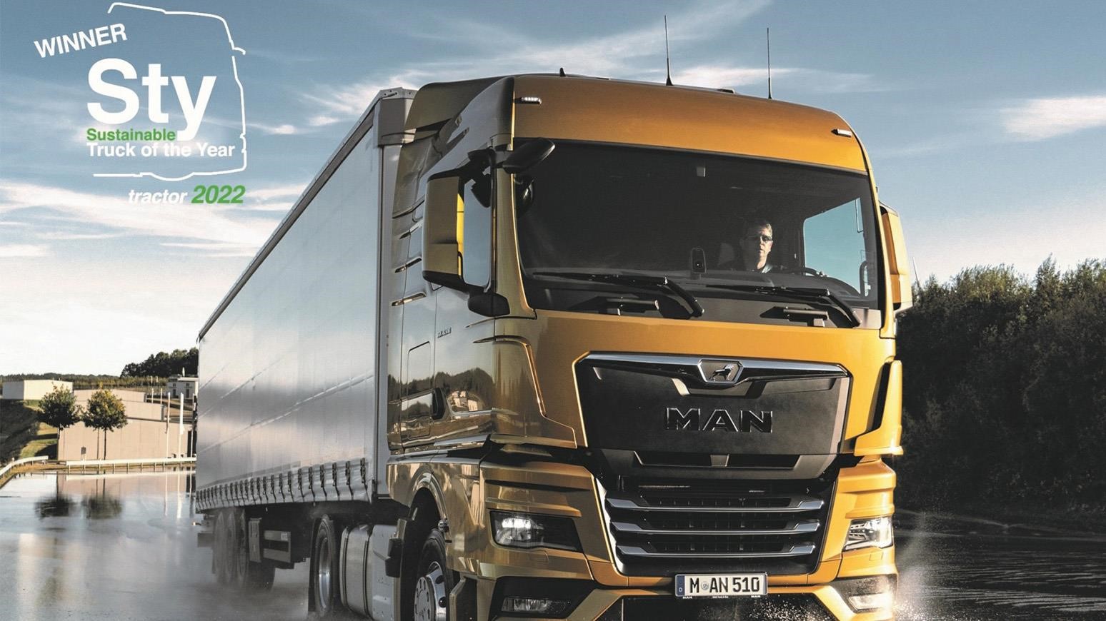 MAN TGX 18.510 Wins Sustainable Truck Of The Year 2022