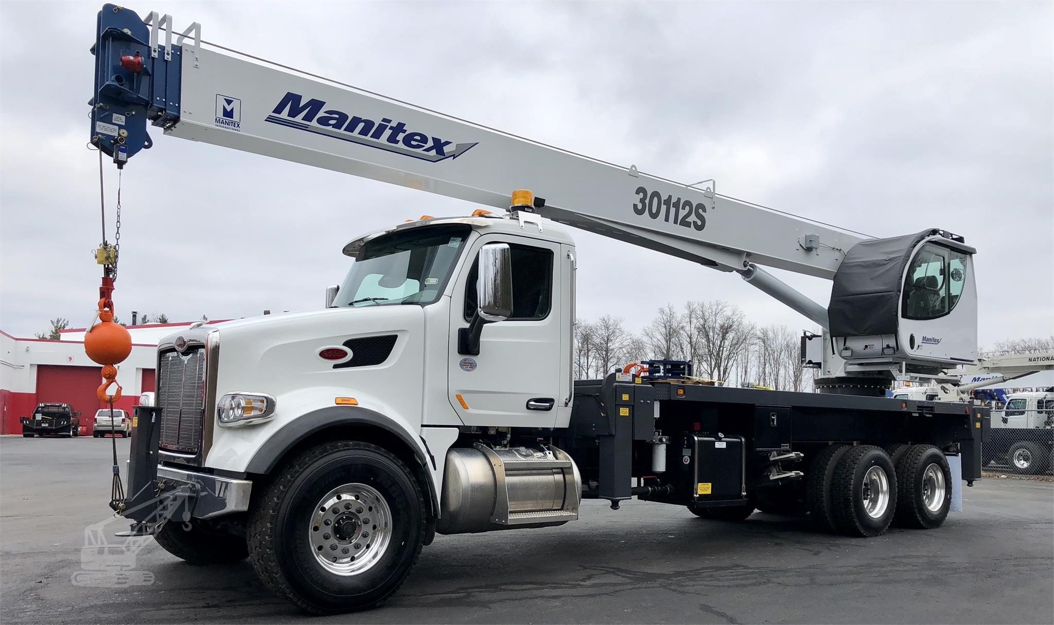 2022 manitex s mounted on 2023 peterbilt 567 mounted boom truck cranes