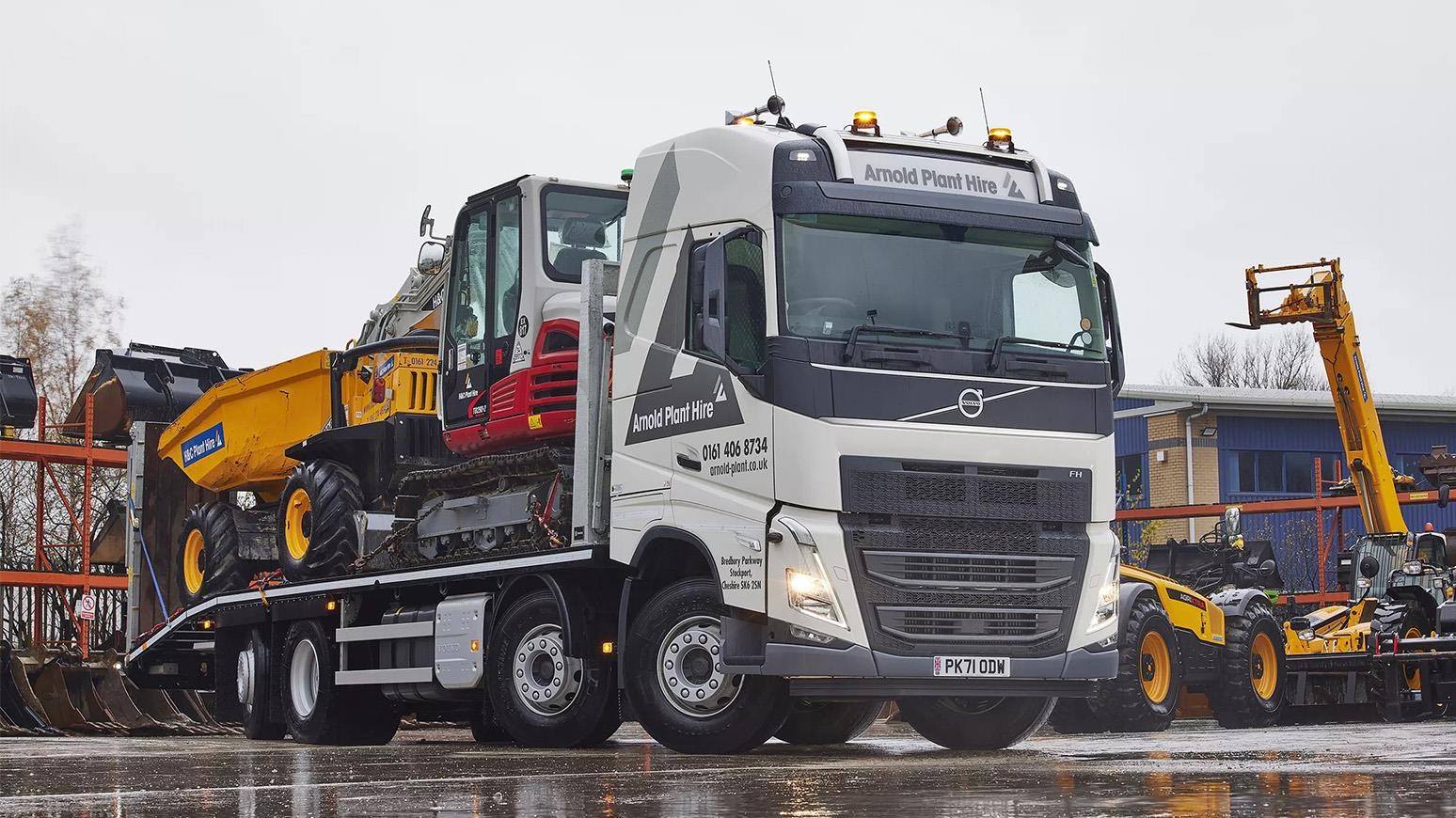 Arnold Plant Hire Acquires Third Volvo, An FH Globetrotter 8x2 Rigid