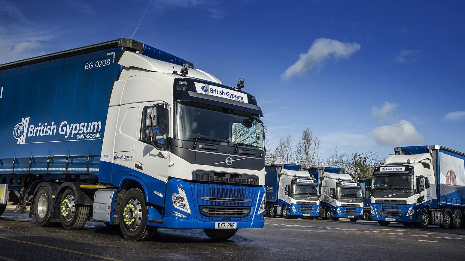 XPO Logistics & British Gypsum Take Delivery Of First Volvo FM LNG & HVO Trucks From 76-Unit Order