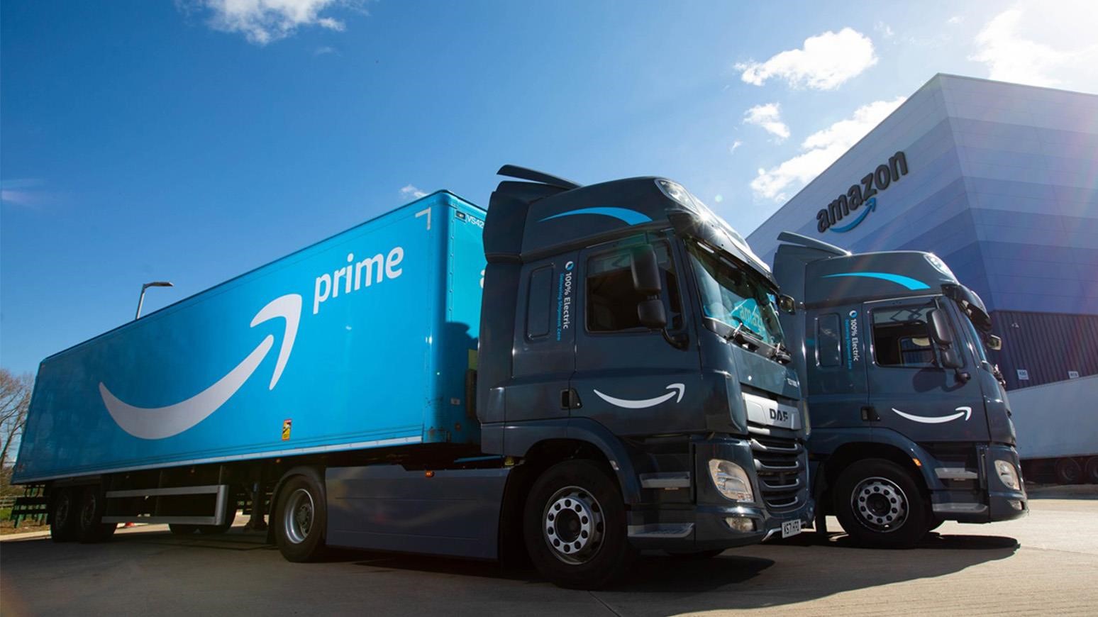 Amazon UK’s Middle-Mile Fleet Now Running 5 DAF CF Electric Trucks