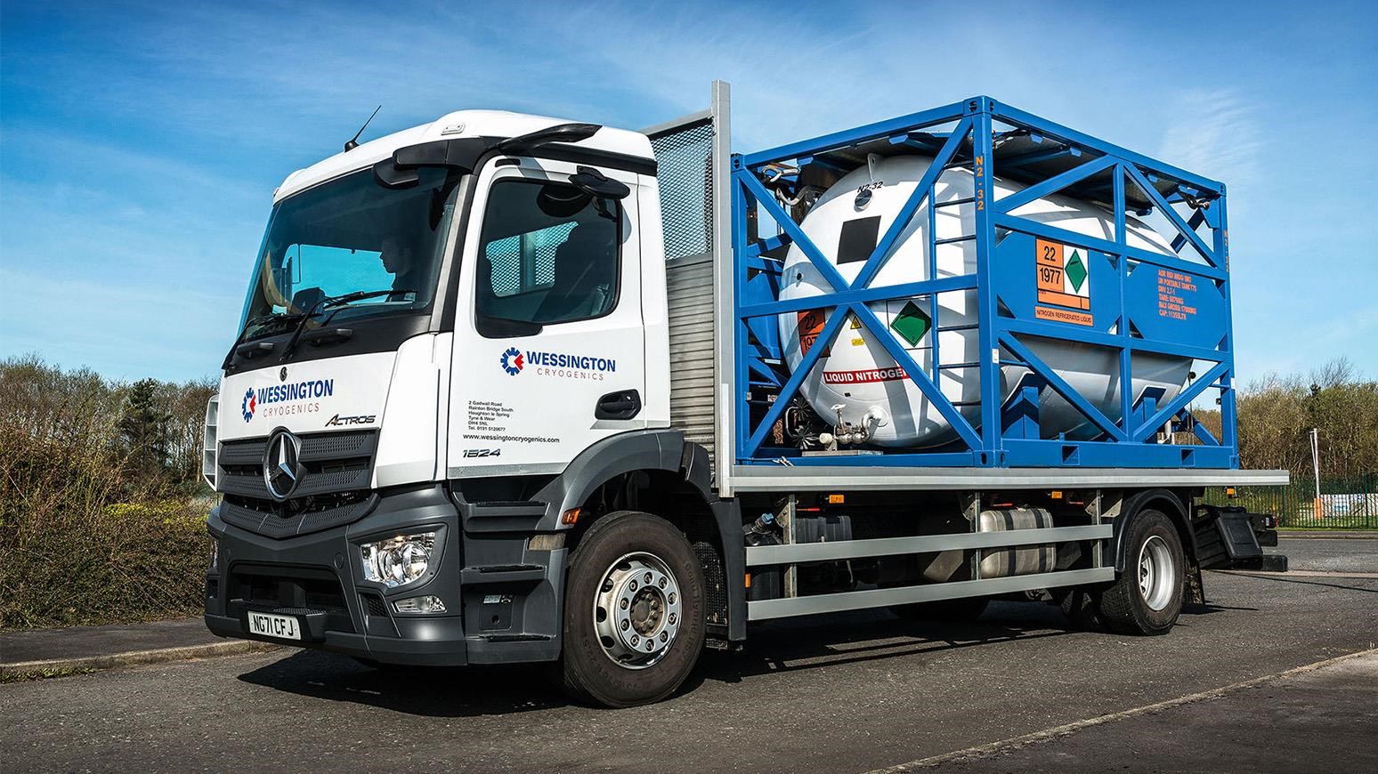 Cryogenic Vessel Specialist Purchases First Truck, A Mercedes-Benz Actros, For Short-Range Transport