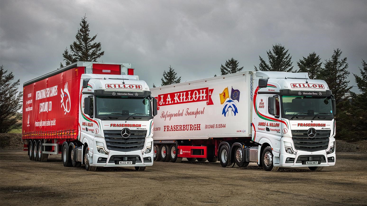 JA Killoh Adds Mercedes-Benz Actros L Trucks For Nationwide Seafood Distribution
