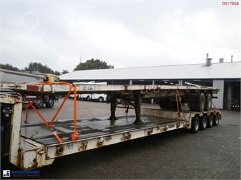 1991 TRAYL-ONA 2-AXLE PLATFORM TRAILER 39000KG / EXTENDABLE 19M Used Low Loader Trailers for sale