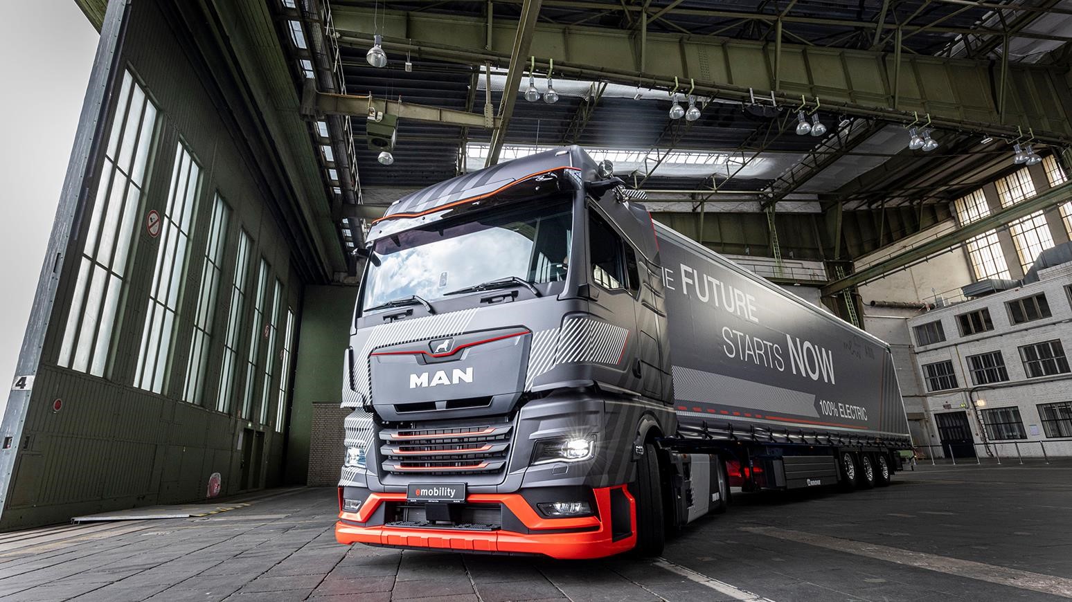 MAN Prototype Electric Truck Makes First Public Appearance, ABB E-mobility Promotes Megawatt Charging