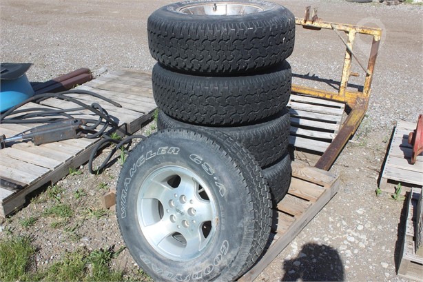 GOODYEAR 30X9.50R15 WRANGLER GSA TIRES ON JEEP RIMS Used Tyres Truck / Trailer Components auction results