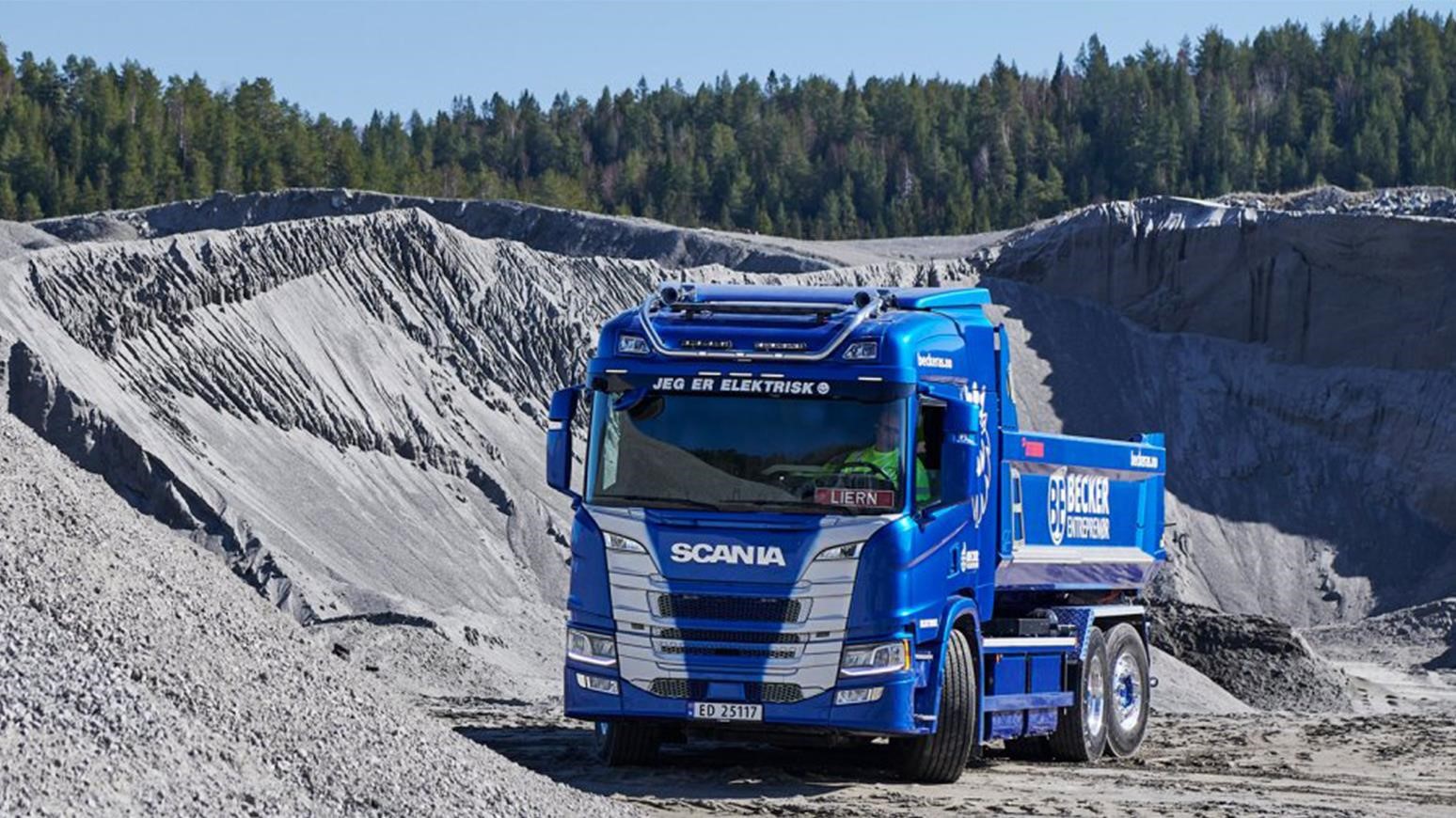 Becker Entreprenør AS Performs Work Across Oslo Construction Sites With Scania Electric Truck