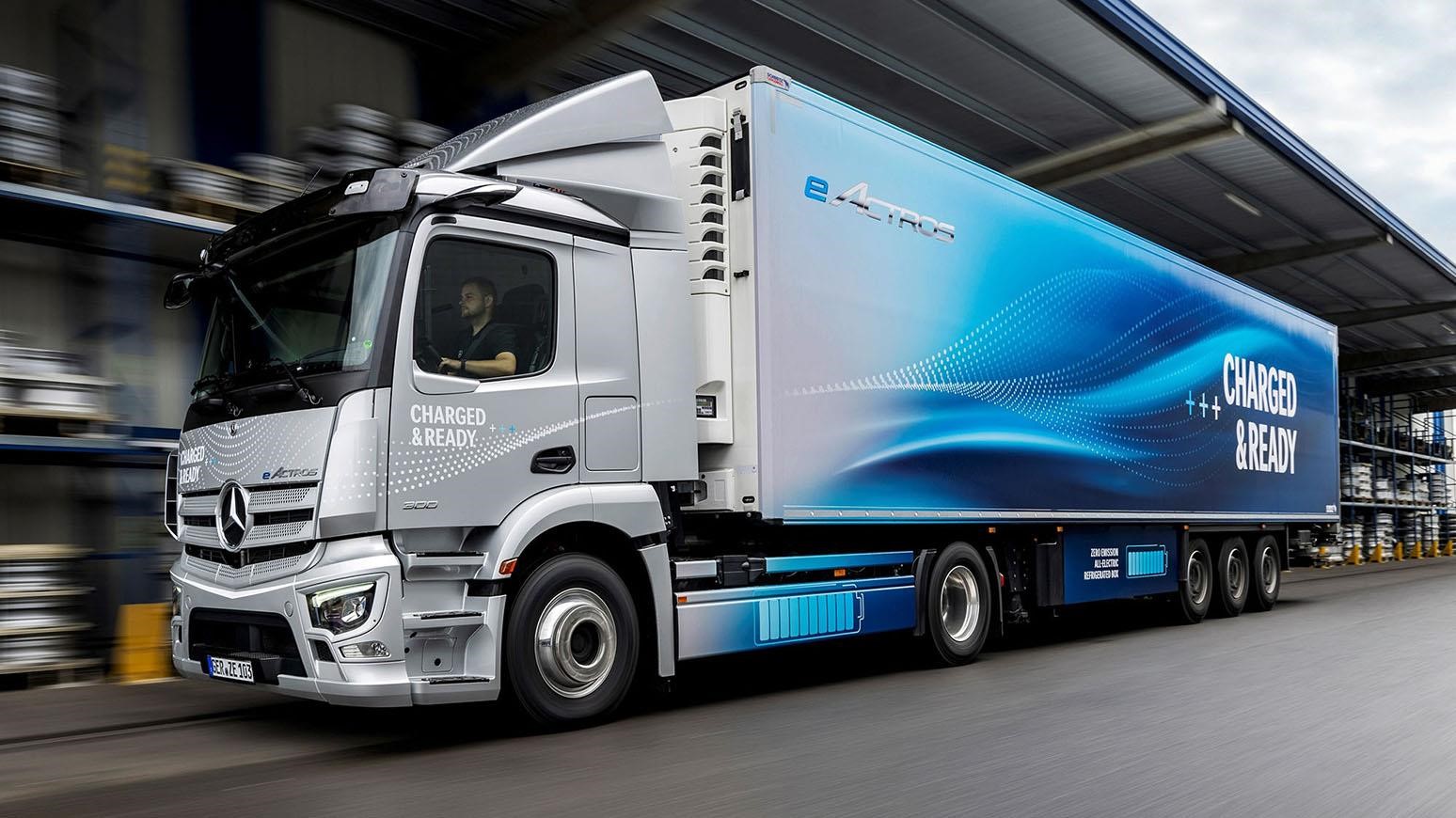 Mercedes-Benz Shows Off New Electric eActros 300 Truck At IAA In Germany