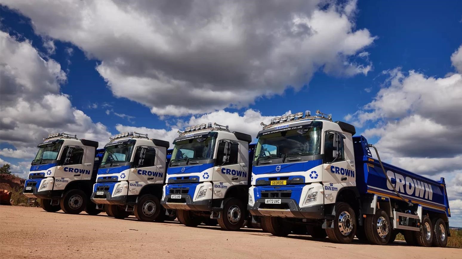 Crown Waste Management Puts 4 Volvo FMX Tippers To Work, With 12 More On The Way