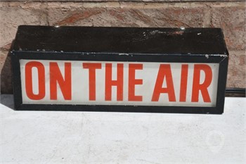 "ON THE AIR" LIGHTED SIGN Used Signs Collectibles auction results