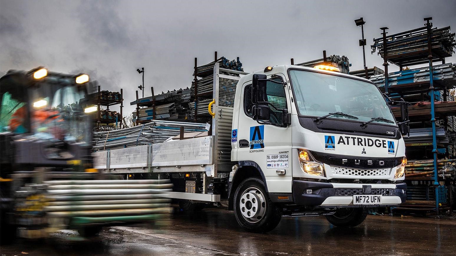 Out With The Old 7.5-Tonne Fuso Canter, In With The New For Attridge Scaffolding
