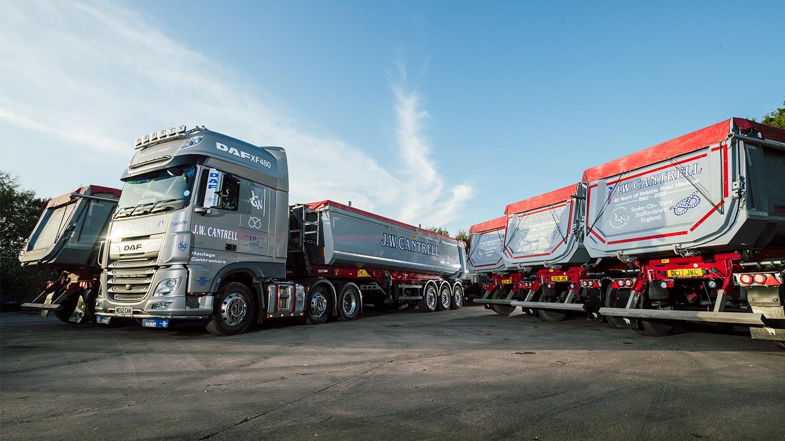 J W Cantrell Haulage Contractors’ Trial Of Schmitz Cargobull Trailer Gives Way To Larger Commitment