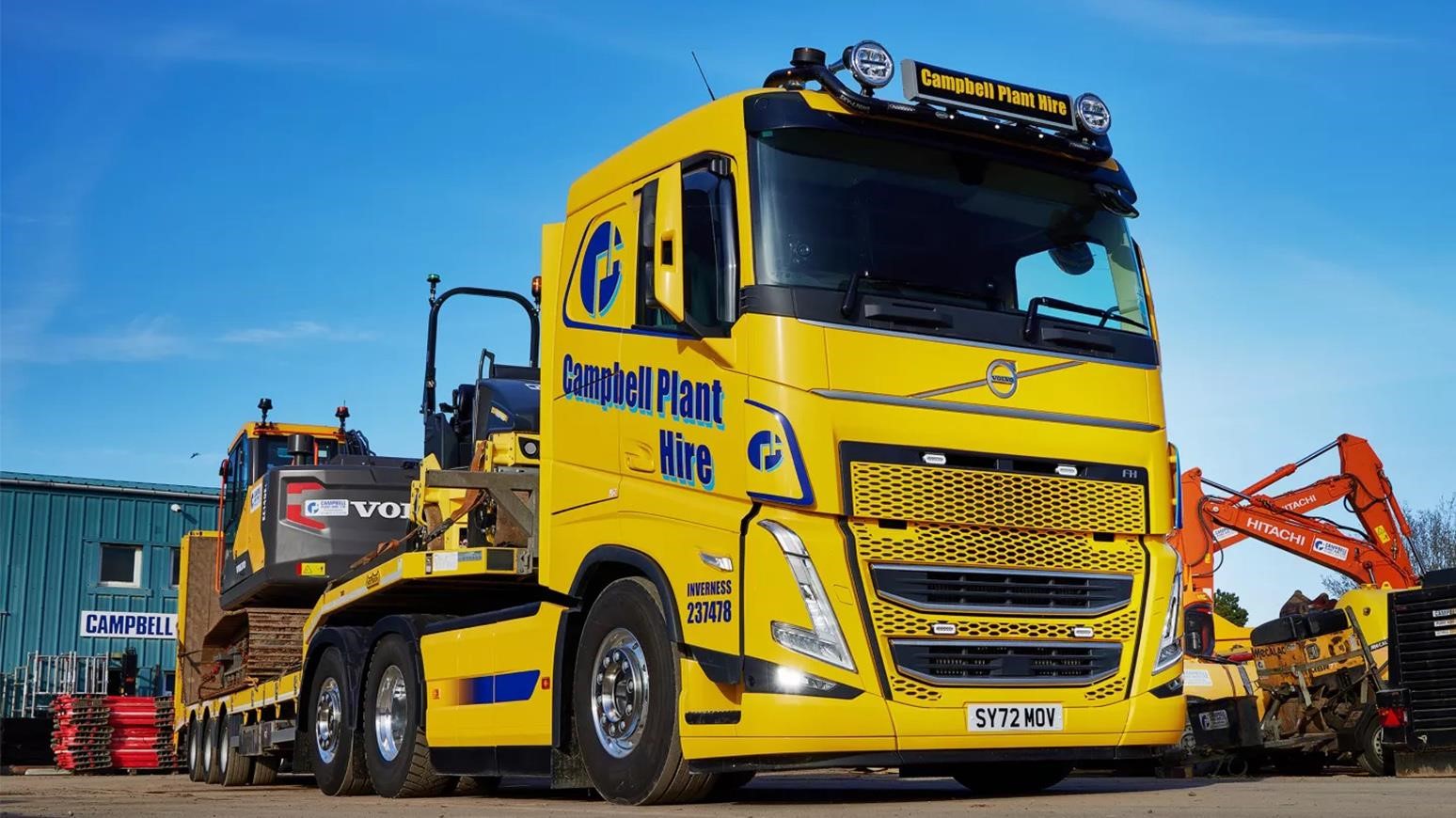 Yellow Volvo FH 540 Ready To Move Yellow Iron For Campbell Plant Hire