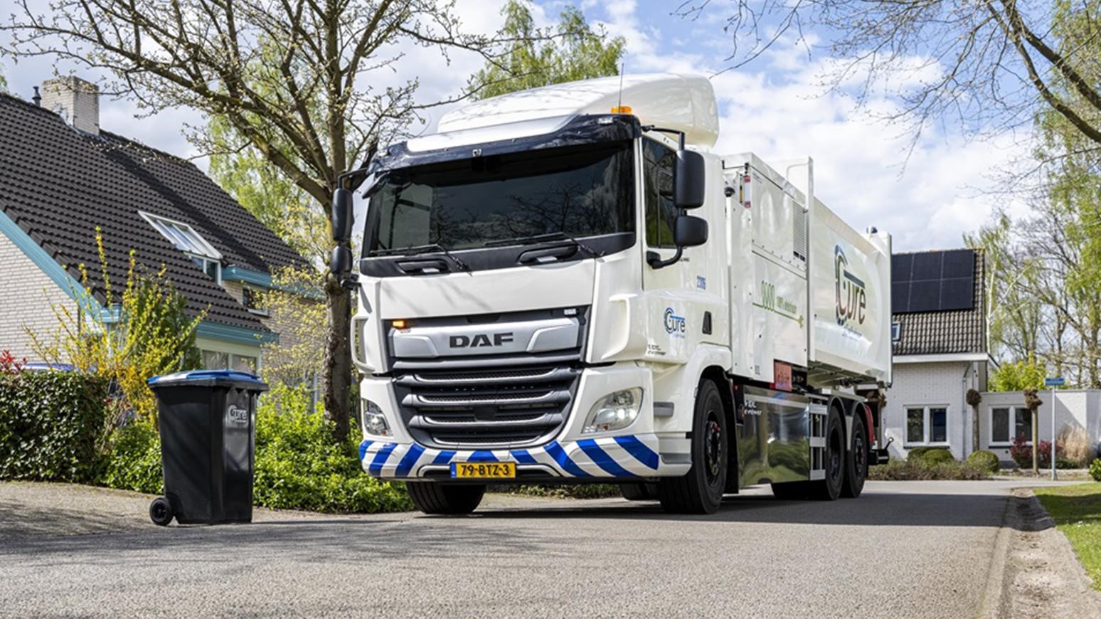 Cure Waste Management Goes Green With 14 Daf CF Electric Refuse Trucks