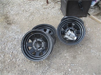 JEEP 15X7 RIMS AND 2 CENTER CAPS Used Wheel Truck / Trailer Components auction results