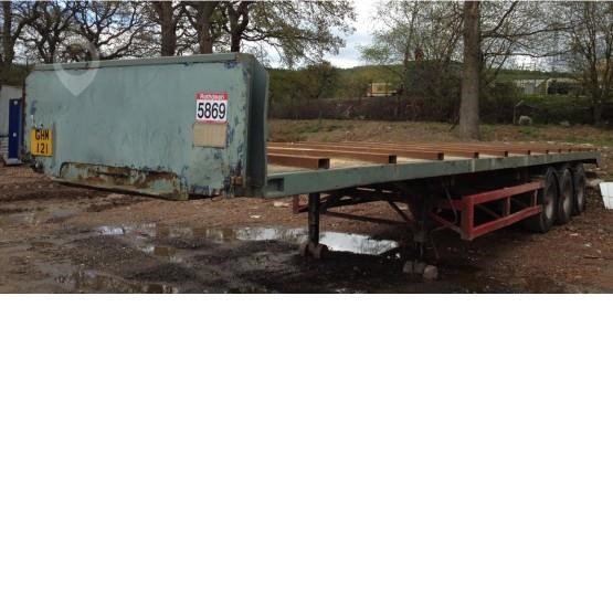 1988 M&G STRAIGHT FRAME Used Standard Flatbed Trailers for sale