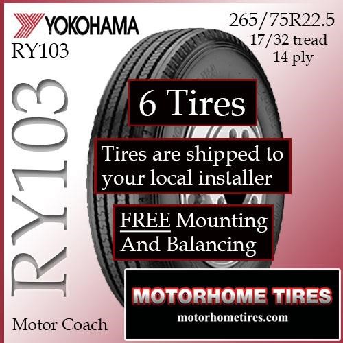 YOKOHAMA 265/75R22.5 New Reifen LKW- / Anhängerkomponenten zum verkauf
