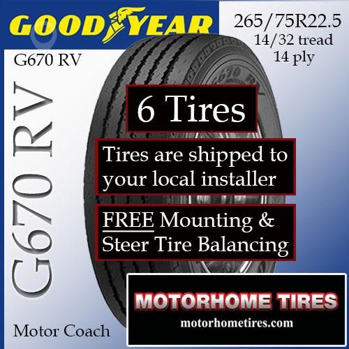 GOODYEAR 265/75R22.5 New Tyres Truck / Trailer Components for sale
