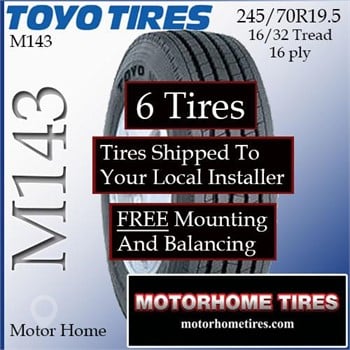 TOYO 245/70R19.5 New Tyres Truck / Trailer Components for sale
