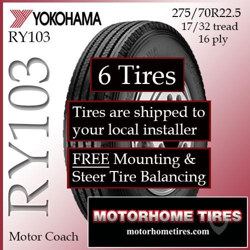 YOKOHAMA 275/70R22.5 New Tyres Truck / Trailer Components for sale