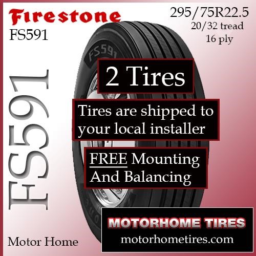 FIRESTONE 295/75R22.5 New Tyres Truck / Trailer Components for sale