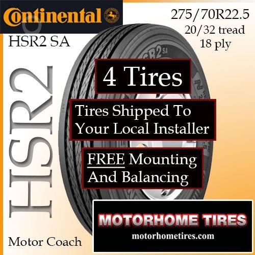 CONTINENTAL 275/70R22.5 New Tyres Truck / Trailer Components for sale