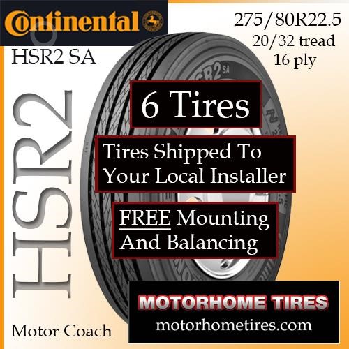 CONTINENTAL 275/80R22.5 New Tyres Truck / Trailer Components for sale