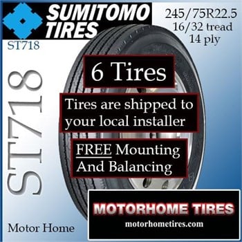 SUMITOMO 245/75R22.5 New Tyres Truck / Trailer Components for sale