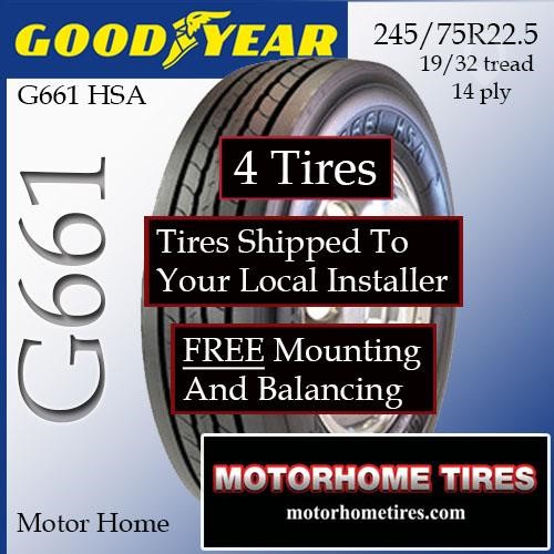 GOODYEAR 245/75R22.5 New Tyres Truck / Trailer Components for sale