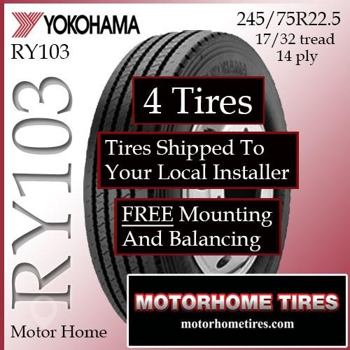 YOKOHAMA 245/75R22.5 New Tyres Truck / Trailer Components for sale