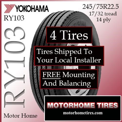 YOKOHAMA 245/75R22.5 New Reifen LKW- / Anhängerkomponenten zum verkauf