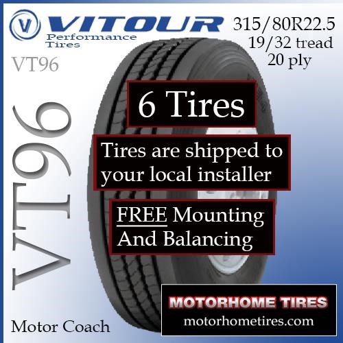 VITOUR 315/80R22.5 New Tyres Truck / Trailer Components for sale