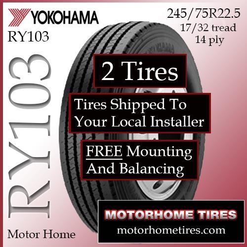 YOKOHAMA 245/75R22.5 New Tyres Truck / Trailer Components for sale