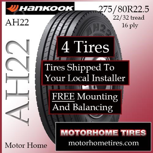 HANKOOK 275/80R22.5 New Tyres Truck / Trailer Components for sale