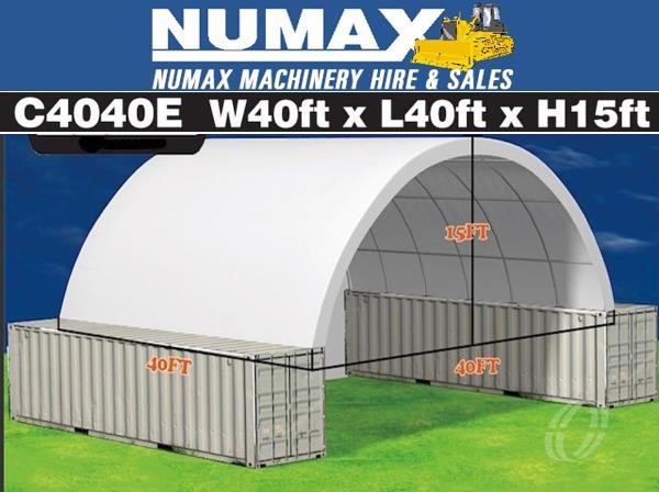 2023 CONTAINER SHELTER CONTAINER SHELTER 40FT X 40FT, WITH END WALL New Storage Buildings for sale
