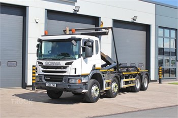 2015 SCANIA P410 Gebruikt Vrachtwagen met Haak-Kraan te koop
