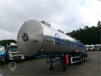1995 MAGYAR CHEMICAL TANK INOX 32.5 M3 / 1 COMP Used Chemical Tanker Trailers for sale