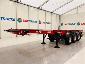 2012 MONTRACON TRI AXLE SKELETAL TRAILER Used Standard Flatbed Trailers for sale