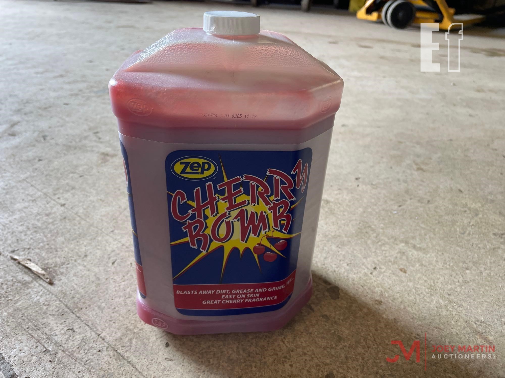 4) 1 GALLON JUGS OF ZEP CHERRY BOMB HAND CLEANER, Online Auction Results
