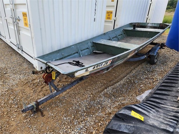 14' FLAT BOTTOM BOAT & TRAILER Used Small Boats auction results